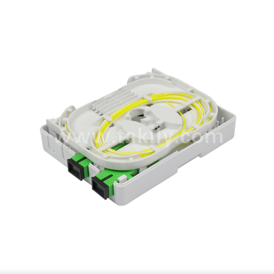 TKS-1806-02E 2-Port Wall Mount Box Protection Mechanical & Fiber Management untuk FTTH