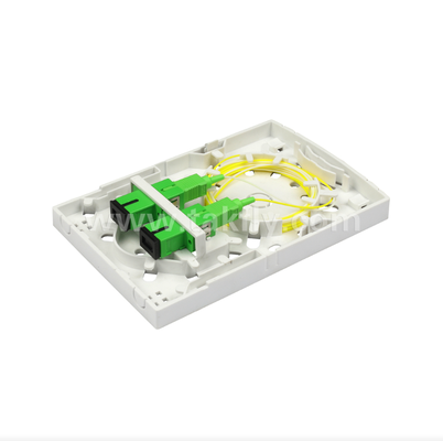 TKS-1806-02F Fiber Wall Outlet Feeder Cable to Drop Cable Termination Point untuk Jaringan FTTx