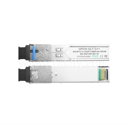 GP4321-3SCDC2x GPON OLT Kelas C++ SFP Transceiver ️ 2.5G/1.25G, 1490nm DFB, 1310nm APD-TIA, SC/UPC, 32dB+ Link Budget