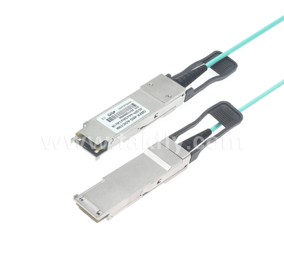 Kabel Optik Aktif 40G QSFP+ – Dupleks Penuh 4-Saluran, 11,3Gbps per Jalur, Daya Rendah, Dapat Dipasang Saat Panas