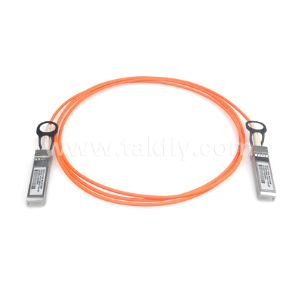 10G SFP+ Active Optical Cable (AOC) 300m pada OM3, 850nm VCSEL, Low Power <0.35W/end, SFP+ ke SFP+ Short-Reach Interconnect