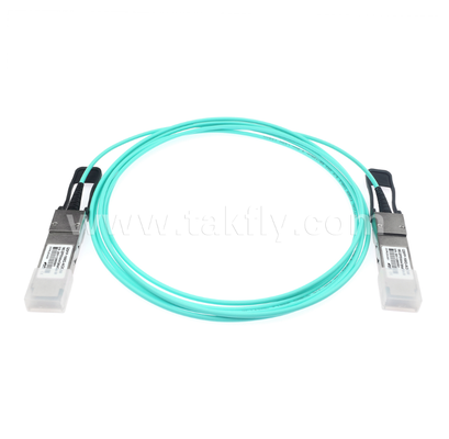 Kabel Optik Aktif (AOC) 100G QSFP28 – 4×25G, Hingga 104Gbps, 3-70m, VCSEL Array, Daya Rendah <3.5W, QSFP28 ke QSFP28