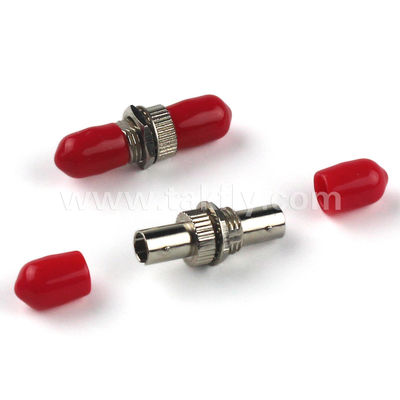 Single Mode Metal Adapter Simplex ST untuk sambungan serat tanpa jahitan