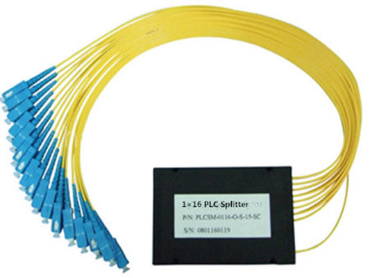 Kabel 2.0mm 1X8 Fiber Optic PLC Splitter ABS Module Dengan Konektor SC
