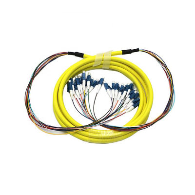 LC-LC / SC-SC SM MM Fiber Optic Patchcord 12 Cores Kabel Serat Breakout