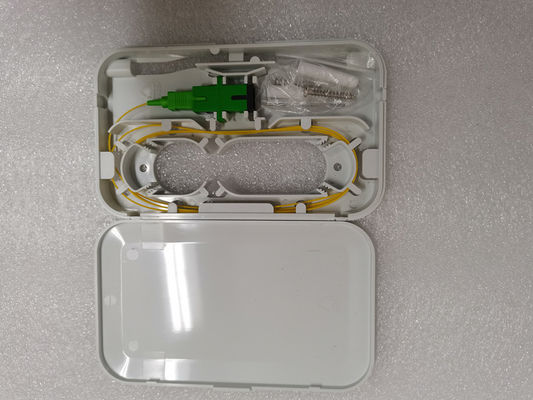 SC APC 1 Port Fiber Optic Termination Box 0.9mm Kabel Pigtail SC APC Adapter SX