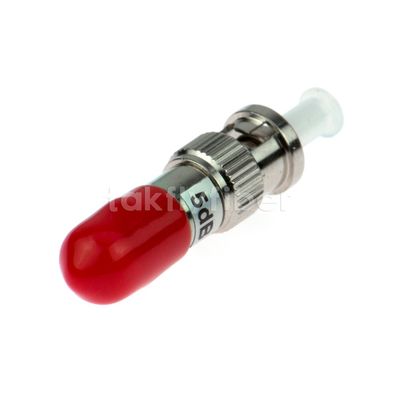 SM Low Loss Fiber Optic Attenuator 1-30dB ST UPC APC Pria ke Wanita untuk Pengurangan Sinyal Optik
