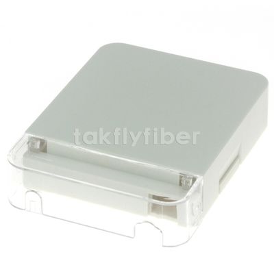 1 Port Fiber Optic Termination Box FTTH Wall Outlet Dengan Adaptor SC Pigtail