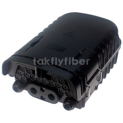 16 Port FTB Fiber Optic Termination Box SC Adapter PLC Splitter Untuk FTTH
