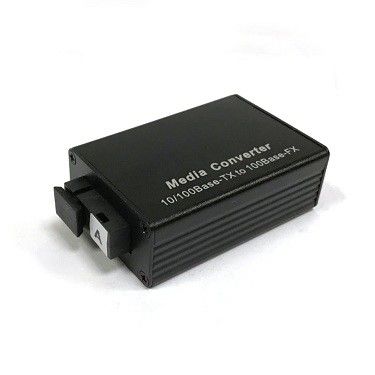 Ukuran Mini 10/100M Singlemode Simpex Fiber Optic Media Converter Dalam Ethernet