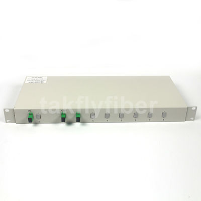 GPON 2x32 Rack Mount PLC Splitter Single Mode G657A SCAPC Untuk FTTX CATV