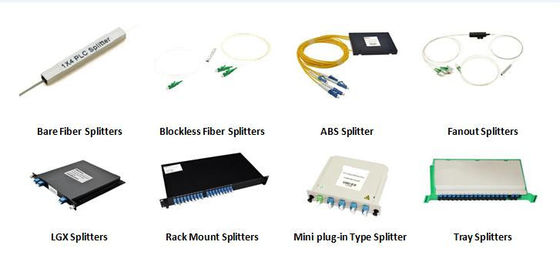 1U Rack Mount 1x2 1x4 1x8 1x16 1x32 1x64 Fiber Optic PLC Splitter Konektor APC SC