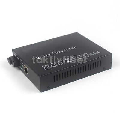 10KM Ke 120KM 10/100M SC Single Fiber Media Converter Untuk Jaringan Ethernet