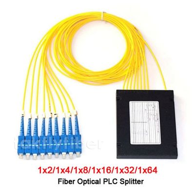1X4 1X8 1X16 Fiber Optic Cable Splitter ABS LGX Tanpa Adaptor Pigtails