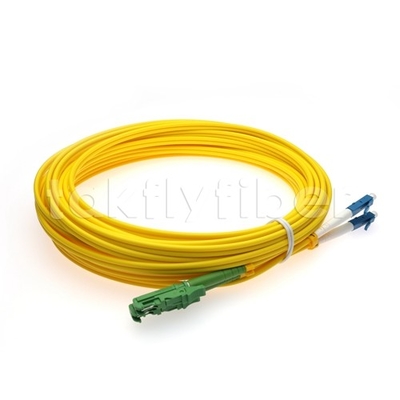 APC Ke LC PC Duplex Patch Cable 3.0mm SM G652D 1310nm Untuk Jaringan Telekomunikasi