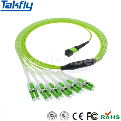 12 Core MPO/MTP Fiber Patch Cord Multimode LSZH OFNR OPNP OM5 Kabel Trunk MTP-LC