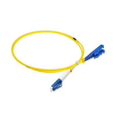 E2000 UPC Kabel Serat Optik Singlemode 9/125um Duplex 2.0mm