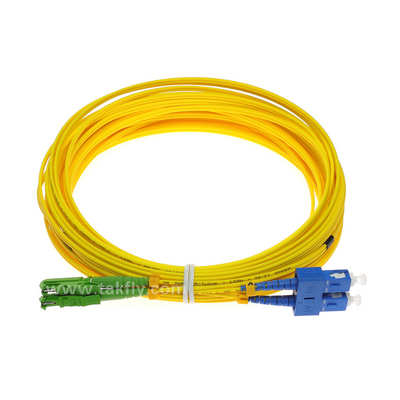 E2000-SC Duplex Fiber Optic Cable 5 Meter FTTH Single Mode Kabel Serat Optik