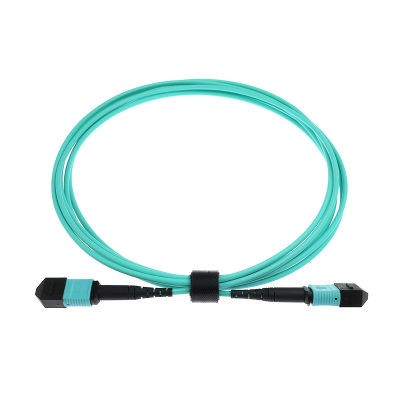 PVC/LSZH Multi Mode MPO MTP Kabel Serat Optik 20m Panjang dengan suhu operasi -20.C sampai 70.C
