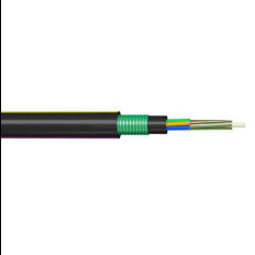PE GYFTA53 Kabel Listrik Serat Lembar Ganda dengan Anggota Kekuatan Pusat FRP