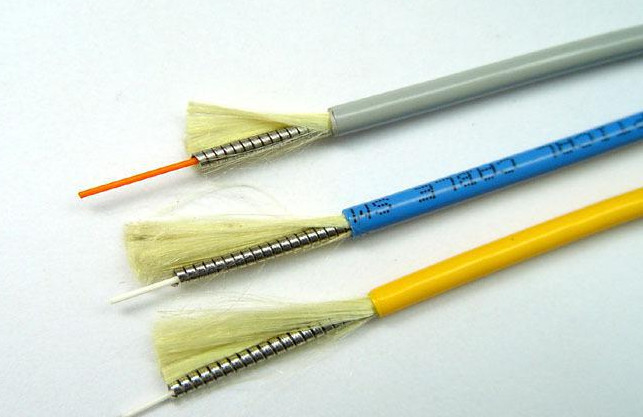 SC FC LC ST Simplex Armored Optical Cable untuk Instalasi Suhu -10C  60C