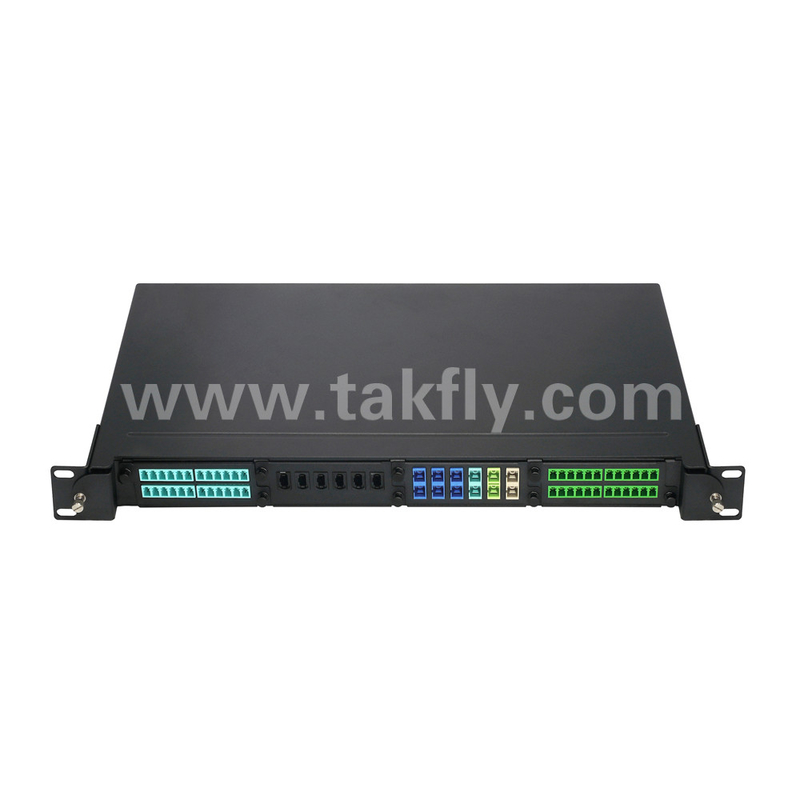 Fiber Optic MPO Cassette MTP Patch Panel Aluminium Alloy Slidable Type Management Untuk Pusat Data FTTX