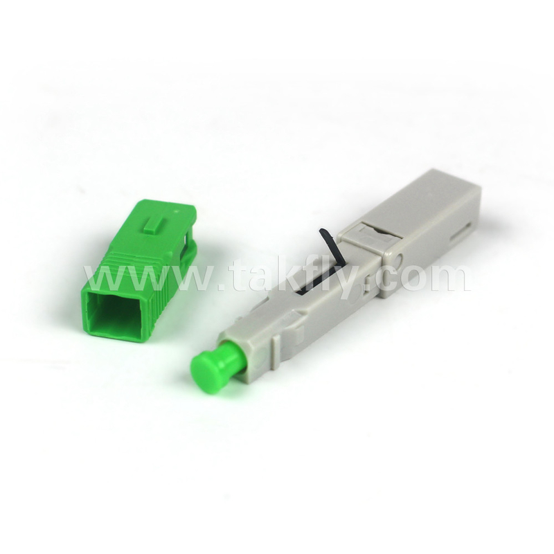 SC/APC Field Installable Fast Connector Embedded-APC untuk Mode Serat Plastik OM1 62.5/125μm