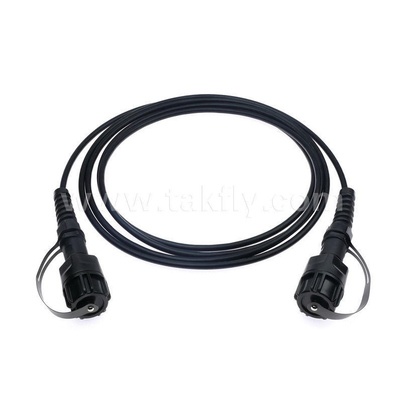 MPO/MTP Patch Cord Waterproof Trunk Cable ODVA-MPO/MTP SM/MM Jumper untuk Pusat Data FTTX
