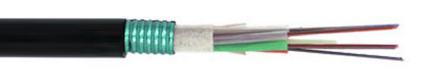 GYFTS 2-144F Kabel optik luar dengan pita penghalang air dan lapisan luar MDPE
