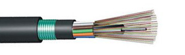 Kabel luar GYFTY53 2-144F Duplex Sheath Optical dengan bahan MDPE/HDPE Sheath