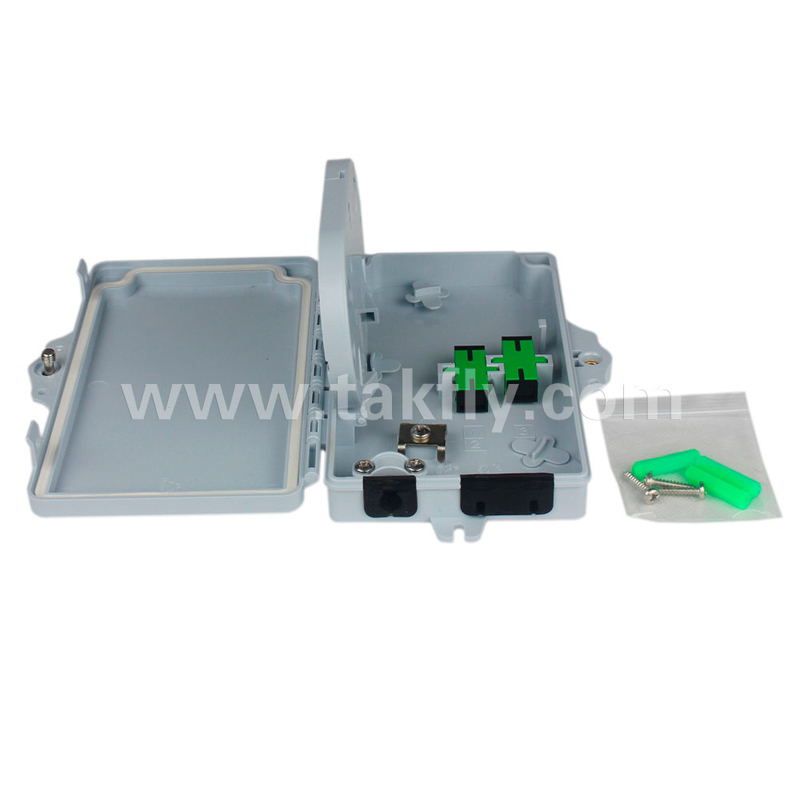 2 Core Termination Box Untuk Kabel Serat Optik dengan mekanisme penguncian anti pencurian