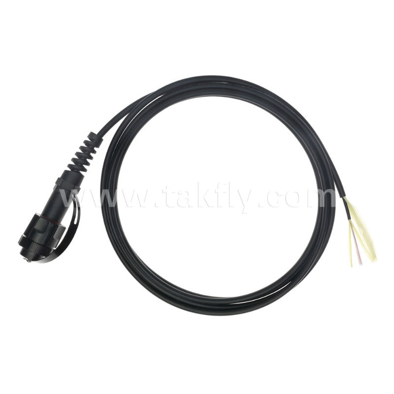 MPO/MTP Pigtail Patch Cord Waterproof Trunk Cable ODVA-MPO/MTP SM/MM untuk Pusat Data FTTX