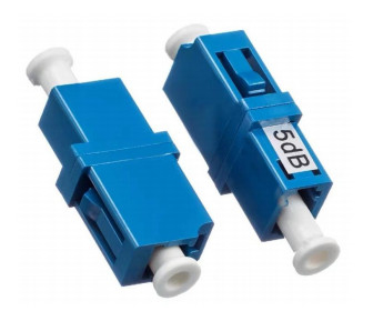 Metal LC/UPC Fixed Female-Female Fiber Optic Attenuator untuk Attenuation Sinyal