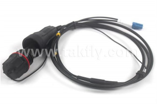Fullaxs-DLC Waterproof Fiber Patch Cord untuk LTE LSZH Bahan Lapisan Luar 5.0mm Diameter Kabel
