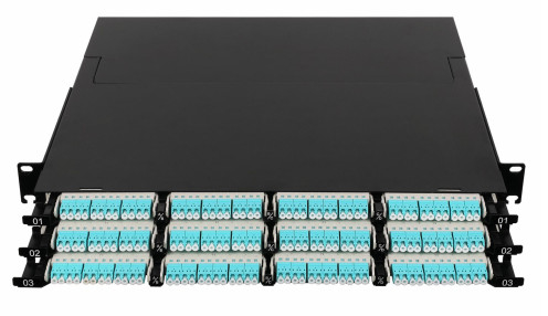 144 Core Super-high Density MPO Patch Panel Height 1U Untuk Data Center