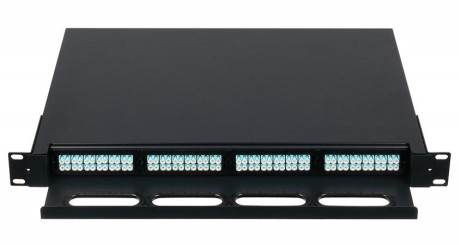 TK-HRS-1096B Tinggi 1U MTP MPO Cassette Patch Panel Untuk Data Center
