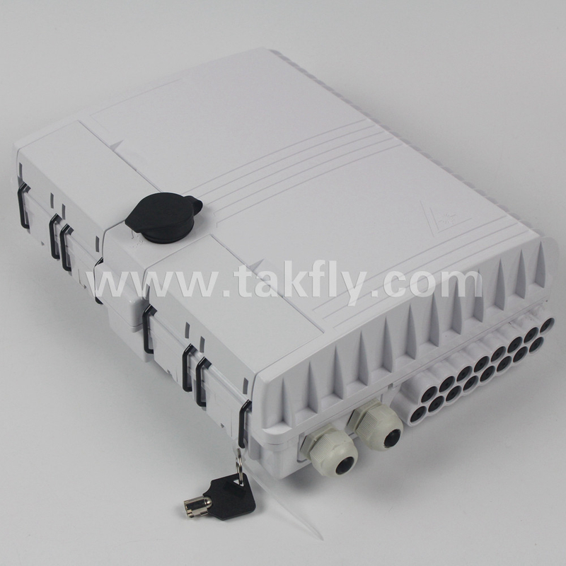 16 Port FTTx Fiber Cable Termination Box FTKS-1805-16E Berat Ringan Tekanan Atmosfer 70Kpa-106Kpa