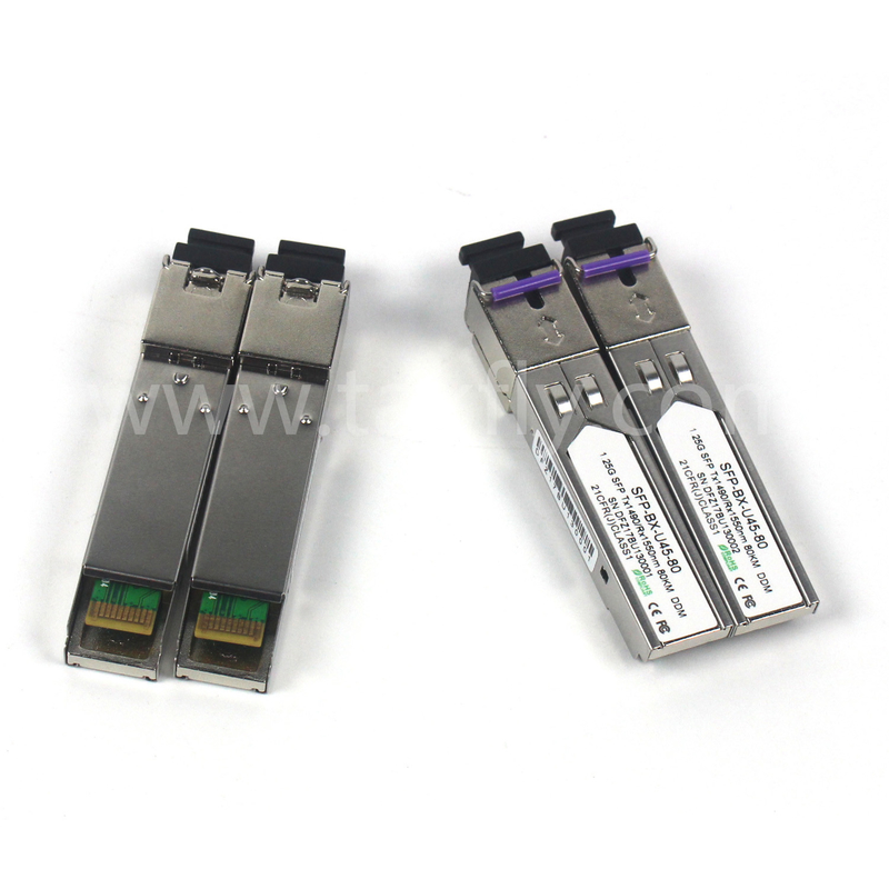 1.25G SFP BIDI Tx1550/Rx1490nm 80KM SMF DDM LC CISCO JUNIPER HUAWEI KOMPATIF SFP OPTICAL TRANSCEIVER MODUL