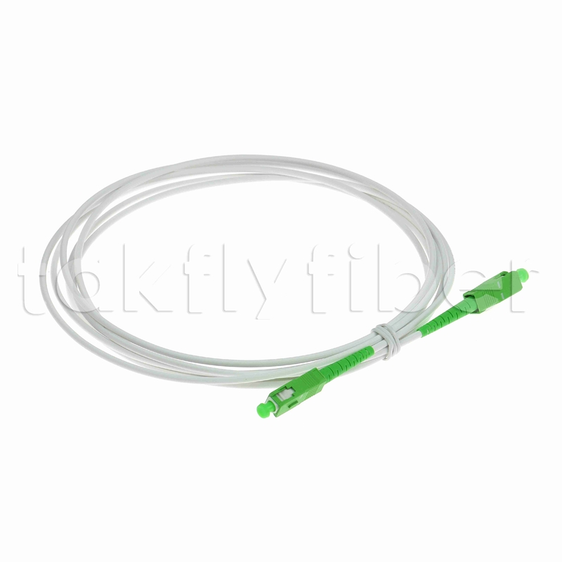 Tahan Rodent G657A2 SC APC Fiber Optic Patchcord Kabel Lapisan Serat Lapisan Lapisan SM 3.0mm