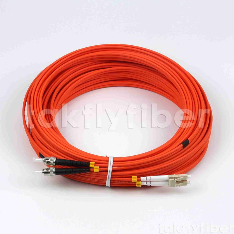 UPC MM Duplex Fiber Patch Cord 3.0mm LSZH ST Untuk LC OM1 OM2 APC