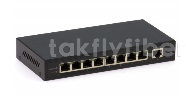 DF-1E-8EP 8-Port 10/100Mbps Fast Ethernet Switch dengan kelembaban 0-95%
