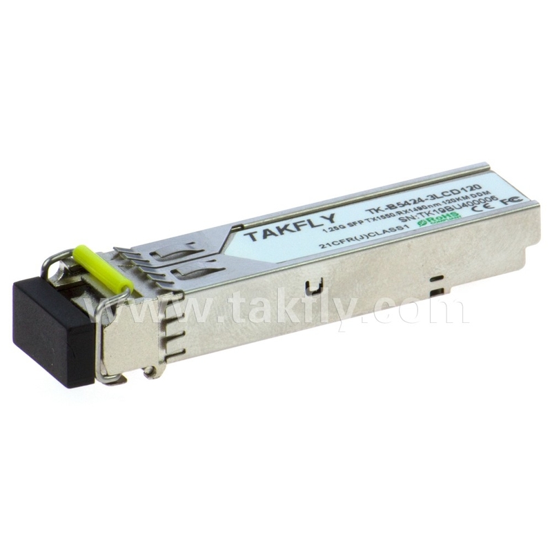 1.25G SFP BIDI Optical Transceiver Module Tx1550/Rx1490nm 120KM SMF DDM LC CISCO JUNIPER HUAWEI Kompatibel