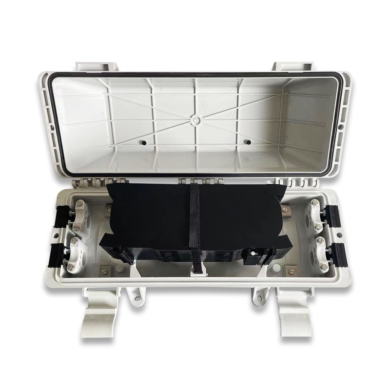 TK-SC-A18 128 inti Fiber Optic Splice Closure Box Dimensi berkurang untuk pemasangan yang mudah