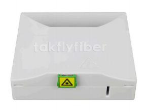 Kotak Terminasi Serat Optik FTTH dengan pintu masuk kabel 1 port untuk kabel patch