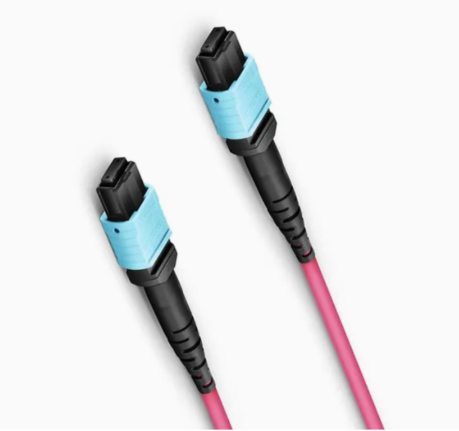 Fiber Optik FTTH Patch Cord Trunk Cable Panel Bahan PVC MPO Fiber Cable