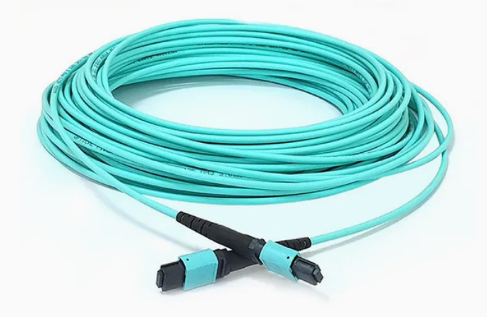 8/12/24core 2m-50m Densitas Tinggi PVC/LSZH UL Sertifikasi Wanita/ Pria MPO-MPO Sm Om3 Om4 Om5 Trunk Cable Patch Cord Fiber Optic Jumper