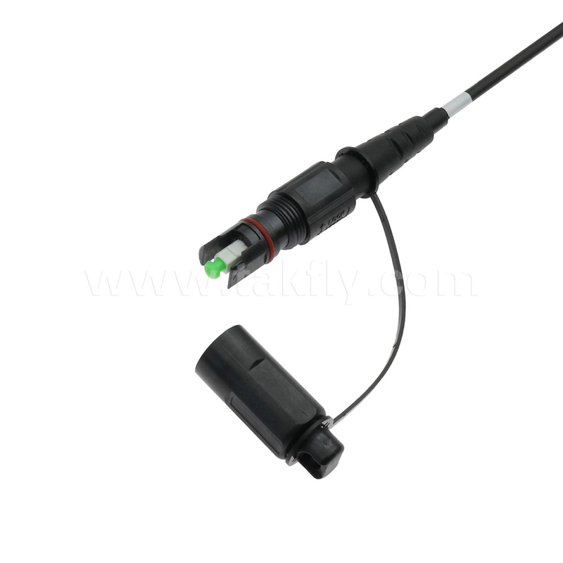 Waterproof 1X4 Mini Supertap Terminal Type Fiber Optic PLC Splitter dengan Supertap Female Optitap Kompatibel Konektor