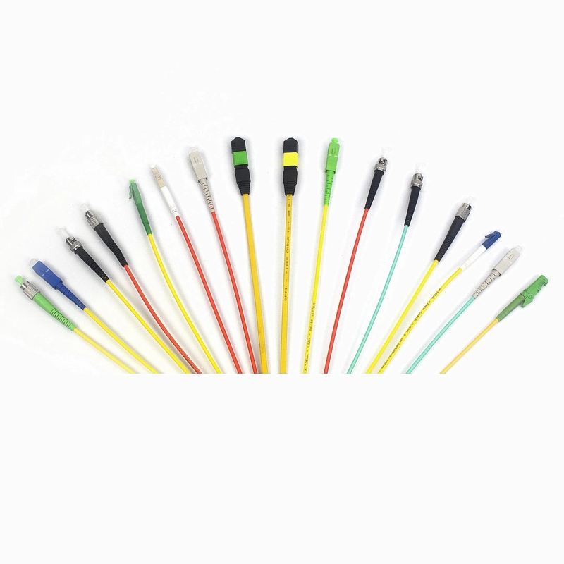 Kabel Patch Serat Optik SC/LC/ST/FC Kekuatan Tarik 100N PVC/LSZH