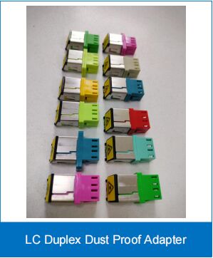 Adaptor LC Duplex Tahan Debu SM/MM 0.2dB Kinerja Tinggi