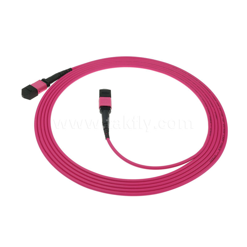 MM Multimode OM4 MPO MTP Male Female 8F 12F 16F 24F Fiber Optic Patchcord / Optical Fiber Patch Cable / Optical Breakout Cable / Optical Fiber Trunk Cable dengan PVC LSZH OFNR OFNP Outer Jacket